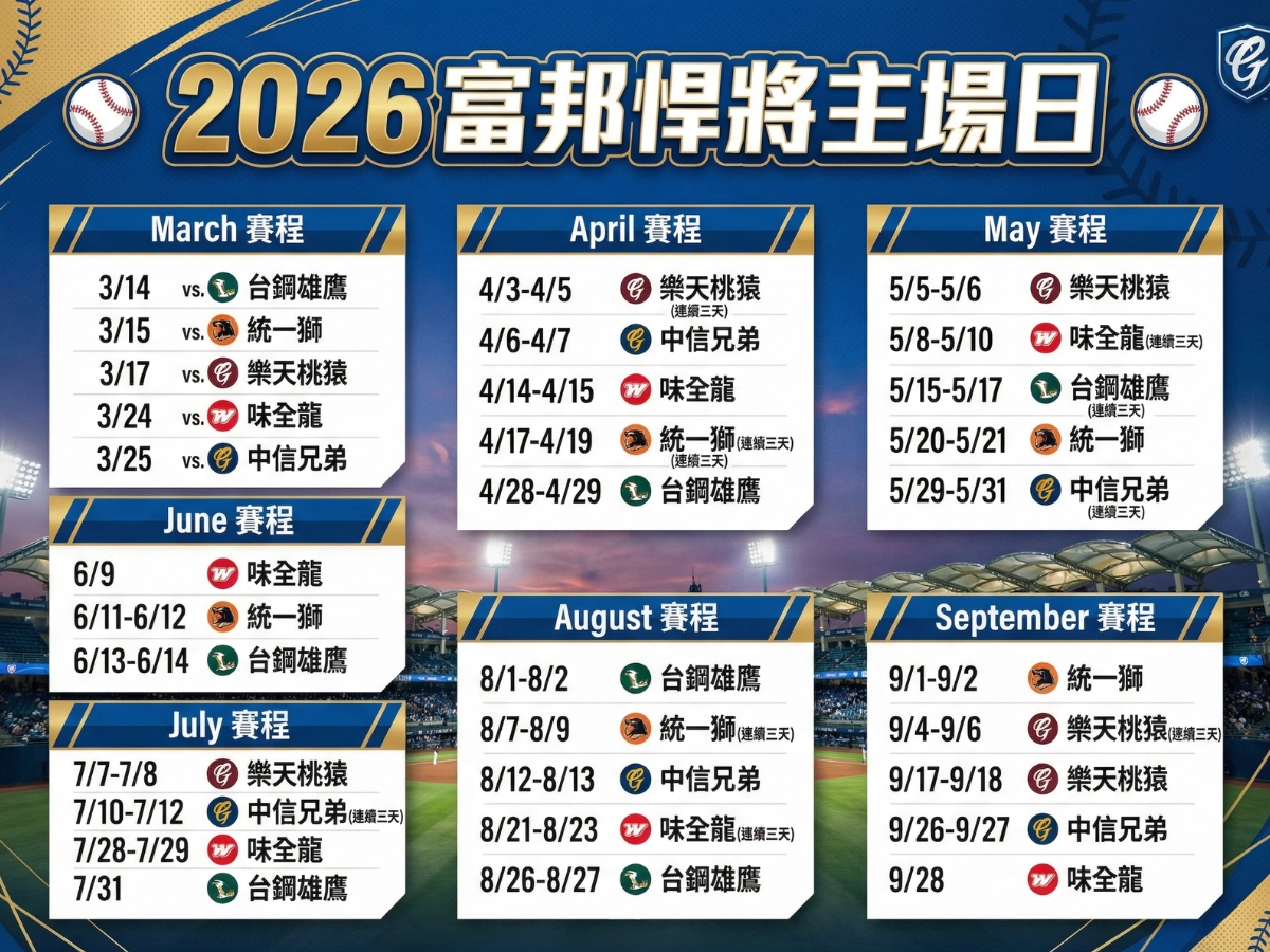 2026&nbsp;富邦悍將主場日 